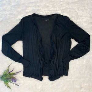 EILEEN Fisher Silk Open Front Cardigan
